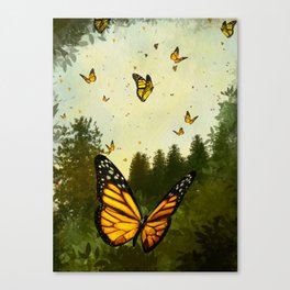 Monarch Forest Canvas Print