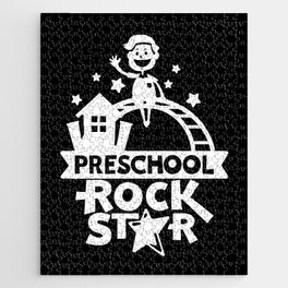 Preschool Rock Star Cute Kids Illustration Jigsaw Puzzle