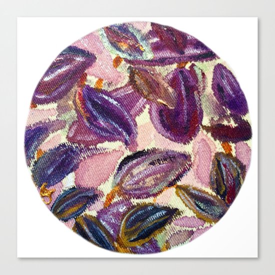Purple Leaves Canvas Print