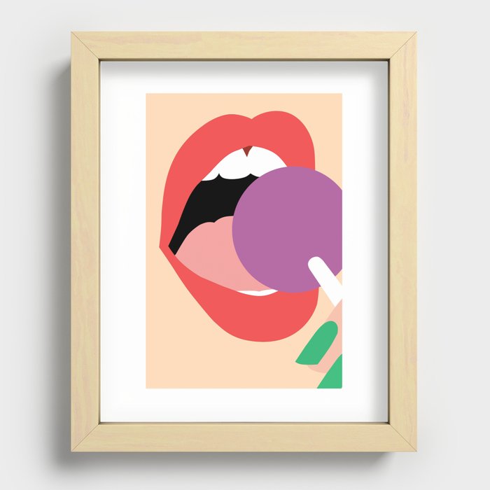 Lollipop Recessed Framed Print