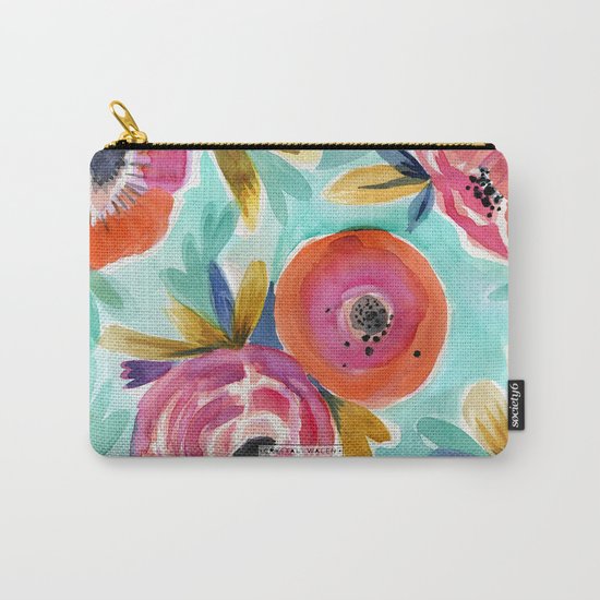 Rain Flower Carry-All Pouch