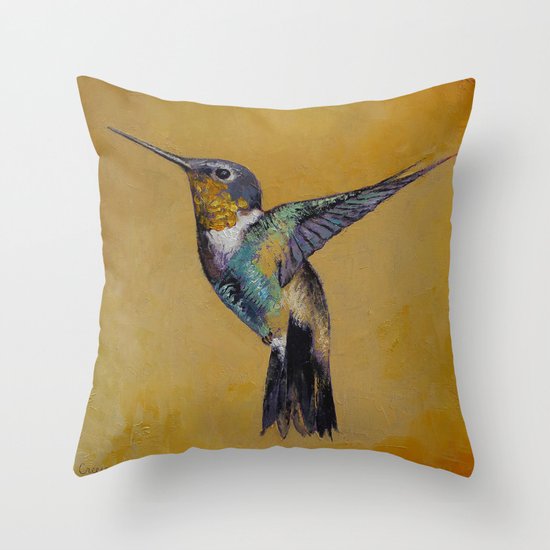 Hummingbird Throw Pillow