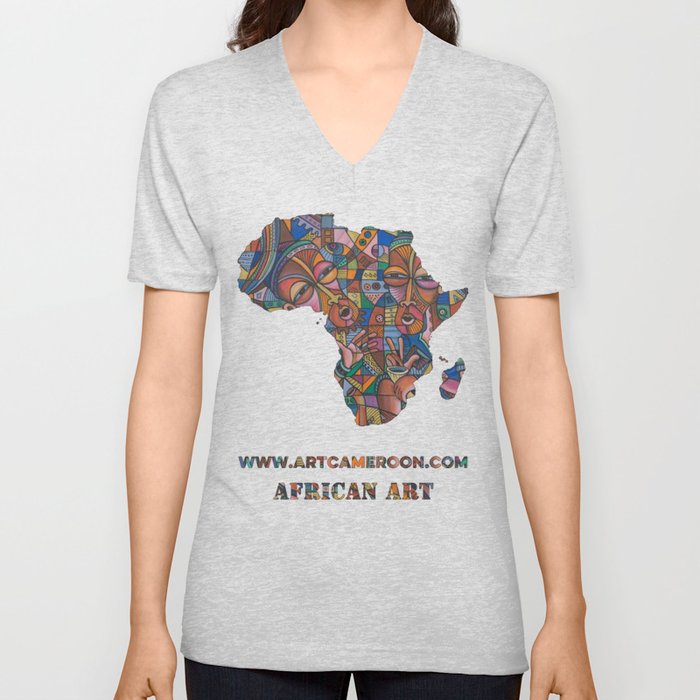 My Best Friend 8 African villagers V Neck T Shirt