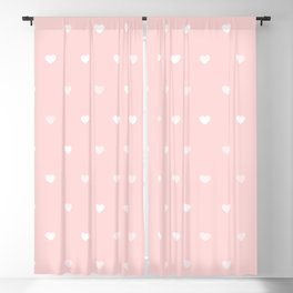 Baby Pink Heart Pattern Blackout Curtain
