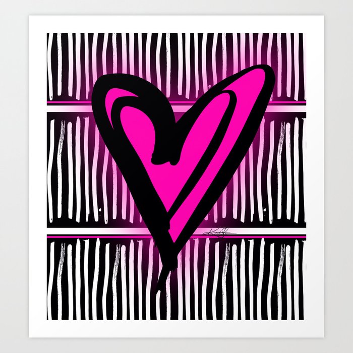 Artsy Heart Art Print by Kathy Morton Stanion | Society6