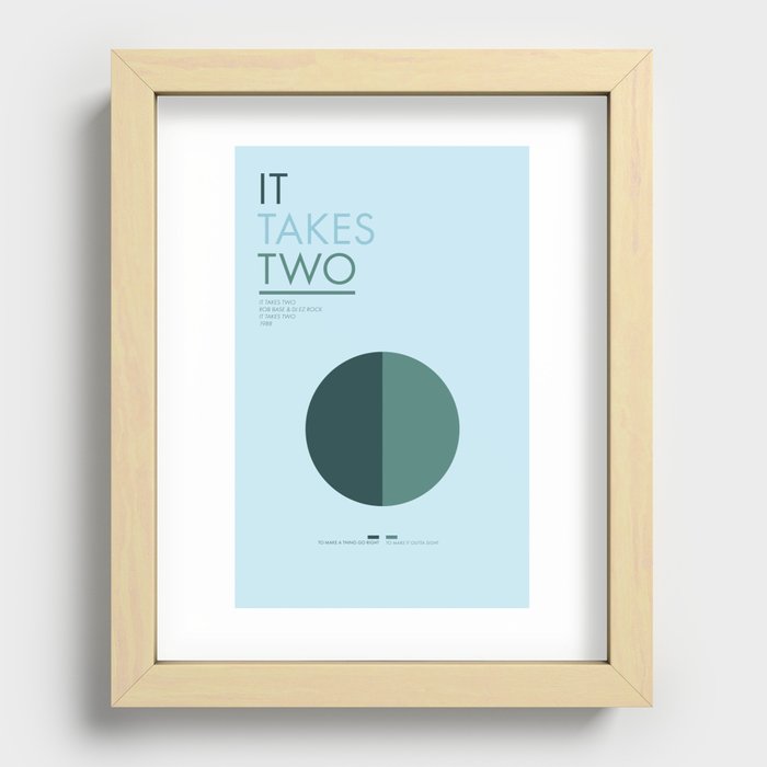 It Takes Two Recessed Framed Print