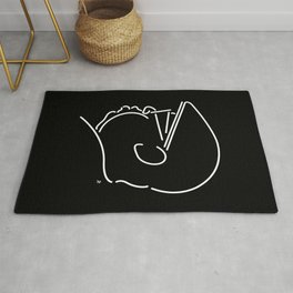 Notorious Rug | Music, Digital, Black and White, Popart, Design, Rapper, Minimalistic, Illustration, Graphicdesign, People 