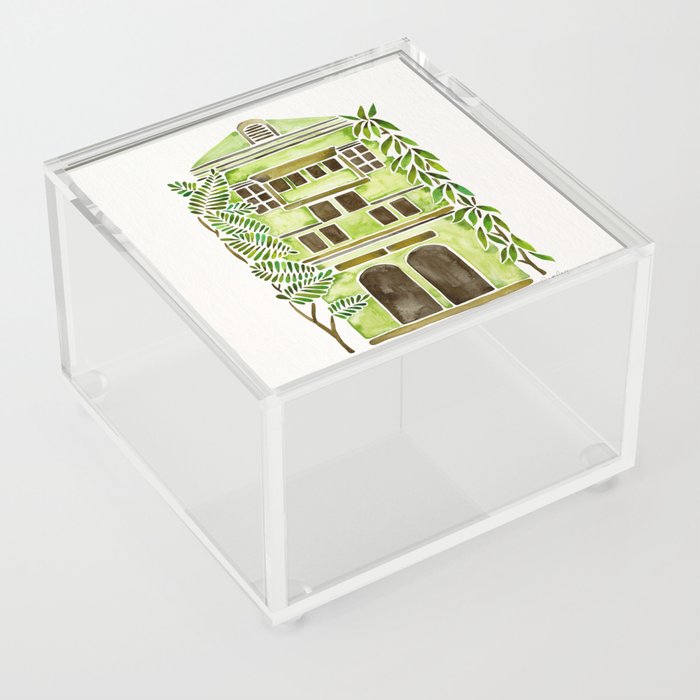 Tropical House – Lime Acrylic Box