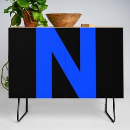 Letter N (Blue & Black) Credenza