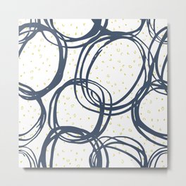 Blue Circle Design Metal Print | Moderncircle, Neutralhomedecor, Graphicdesign, Classicdesign, Circleprint, Goldengreen, Circularpattern, Limegreen, Abstractshapes, Moderngeometry 