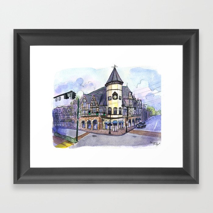 Coolidge Corner Framed Art Print