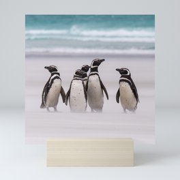 Magellanic Penguins on the Beach Mini Art Print