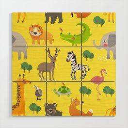 Cartoonimals 3 Wood Wall Art