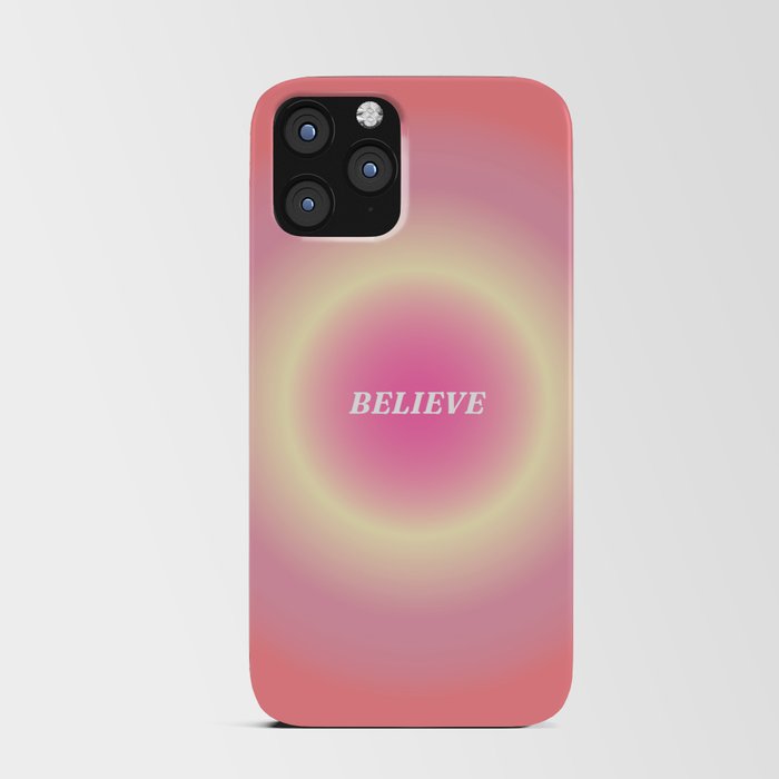 Believe gradient background iPhone Card Case