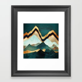 Velvet Copper Mountains Framed Art Print