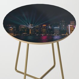 China Photography - Victoria Harbour Surrounded By City Life In Hong Kong Side Table