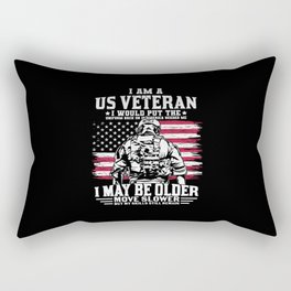 I Am A US Veteran I Would Cool Veterans Day Gift Rectangular Pillow