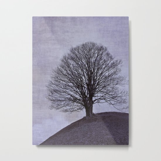 Tree in purple Metal Print