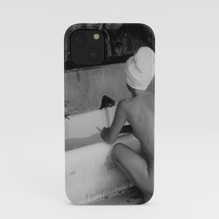 Bath in Paris, Cold Water Flat, Female Nude black and white art photography / photograph iPhone Case