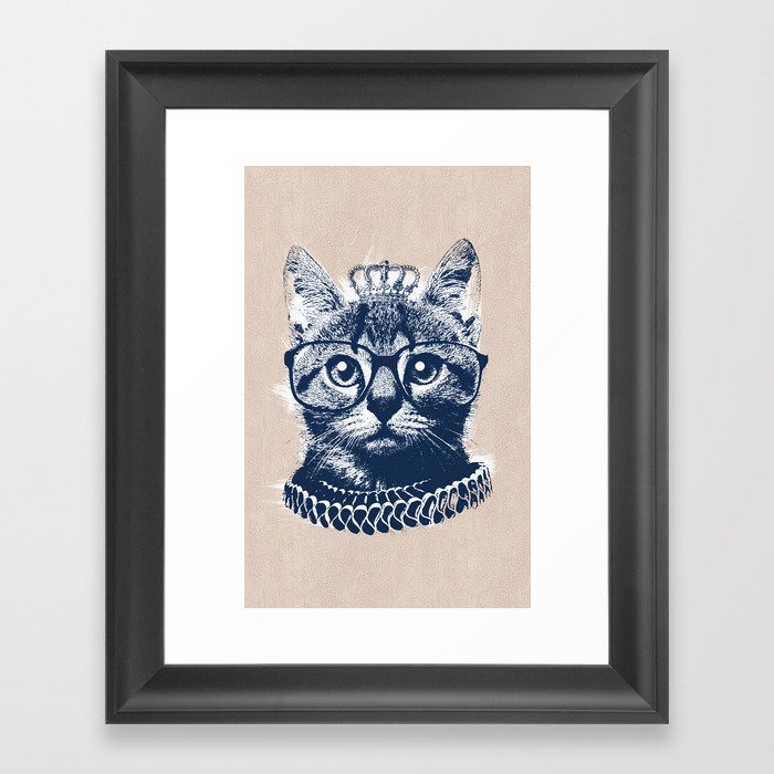 Queen Cat Framed Art Print