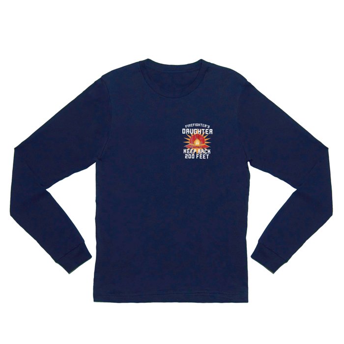 FDNY Navy Keep Back 200 Feet Long Sleeve Tee Shirt