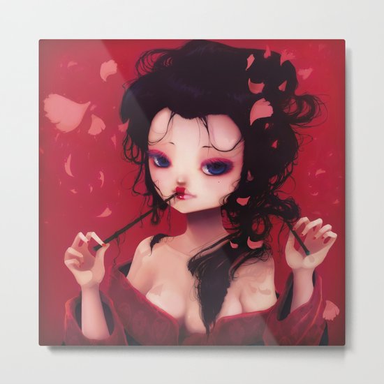 Geisha Metal Print