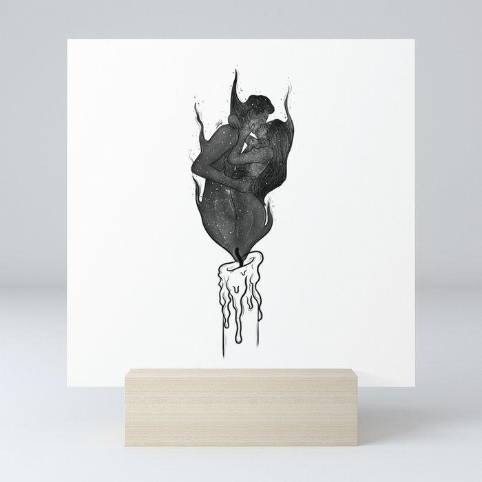 Twin flames. Mini Art Print