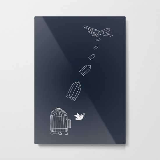 Peace Bomber Metal Print