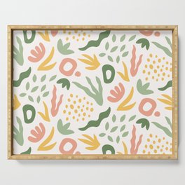 Colorful Cutouts Abstract  Serving Tray