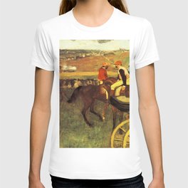 The Racecourse Amateur Jockeys 1880 By Edgar Degas | Reproduction | Famous French Painter T Shirt