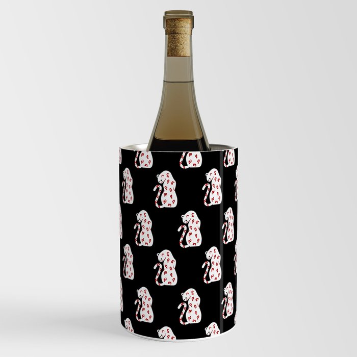 white + red leopards Wine Chiller
