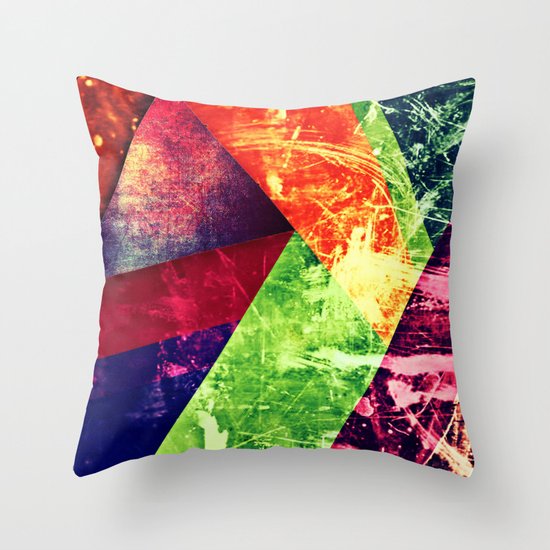 Through colour Throw Pillow