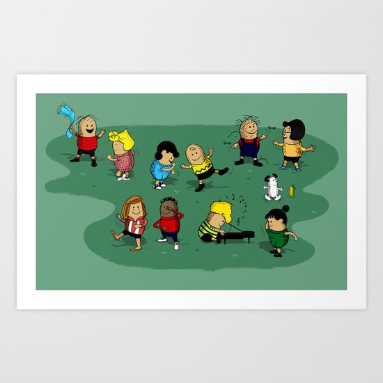 Juts Peanuts!! Art Print