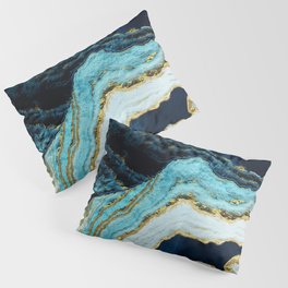 Aerial Ocean Abstract Pillow Sham