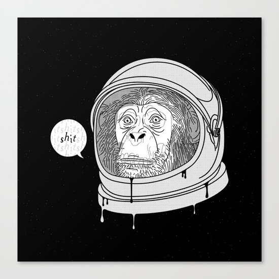 One Small Step, One Giant Ape Canvas Print