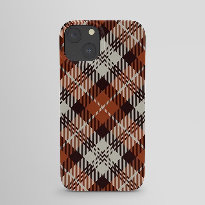 Brown Square Pattern iPhone Case