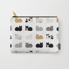 Cat Loaf 2 - White Ground Carry-All Pouch