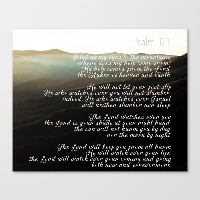 Psalm 121 Canvas Print