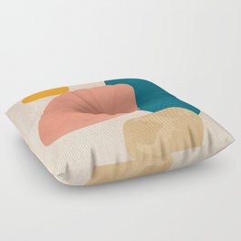 Abstract Geometric Nordic 1 Floor Pillow