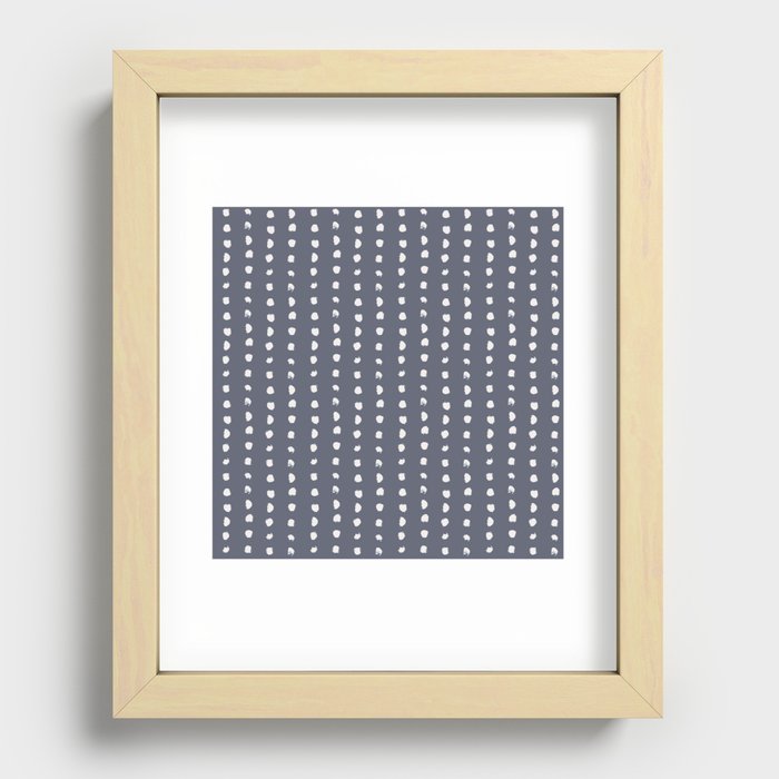 Asphalt pattern Spots Recessed Framed Print