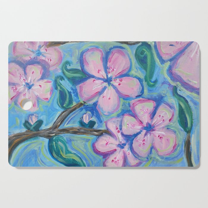 Cherry Blossom Composition #1 Cutting Board
