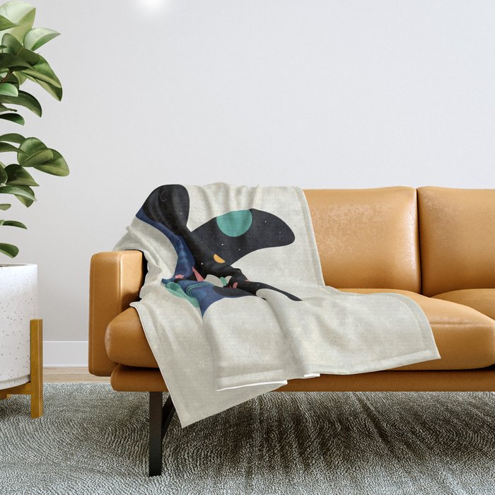 Ocean Roaming Throw Blanket by Andy Westface Society6