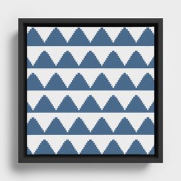 Geometric Pyramid Pattern XIII Framed Canvas