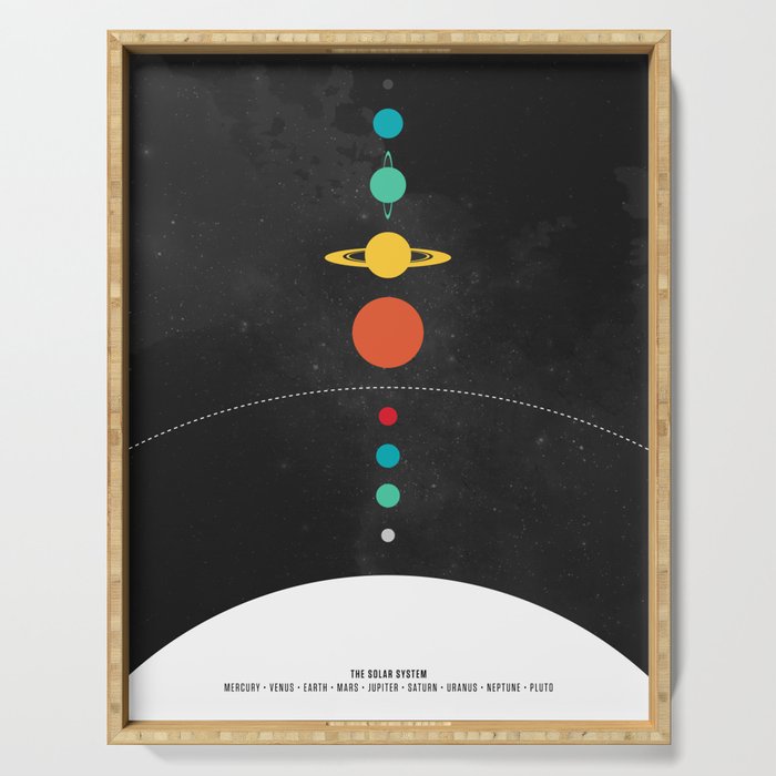 The Solar System Serving Tray