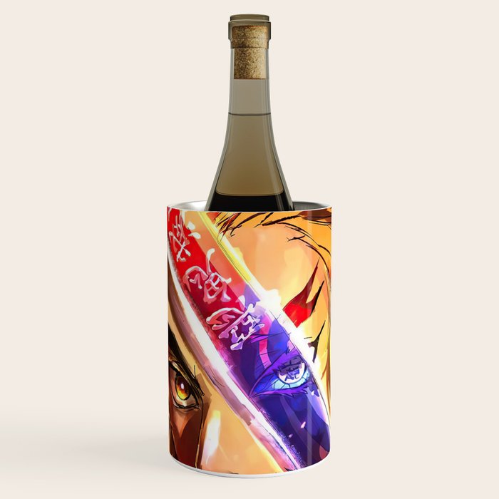 Kyojuro Rengoku Kimetsu No Yaiba Wine Chiller by AmberRose Patrick