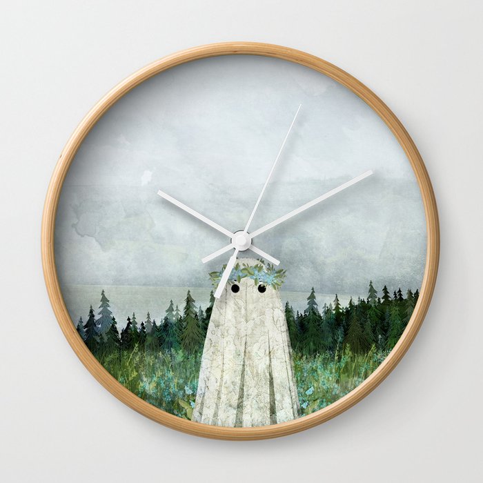 Forget me not meadow Wall Clock