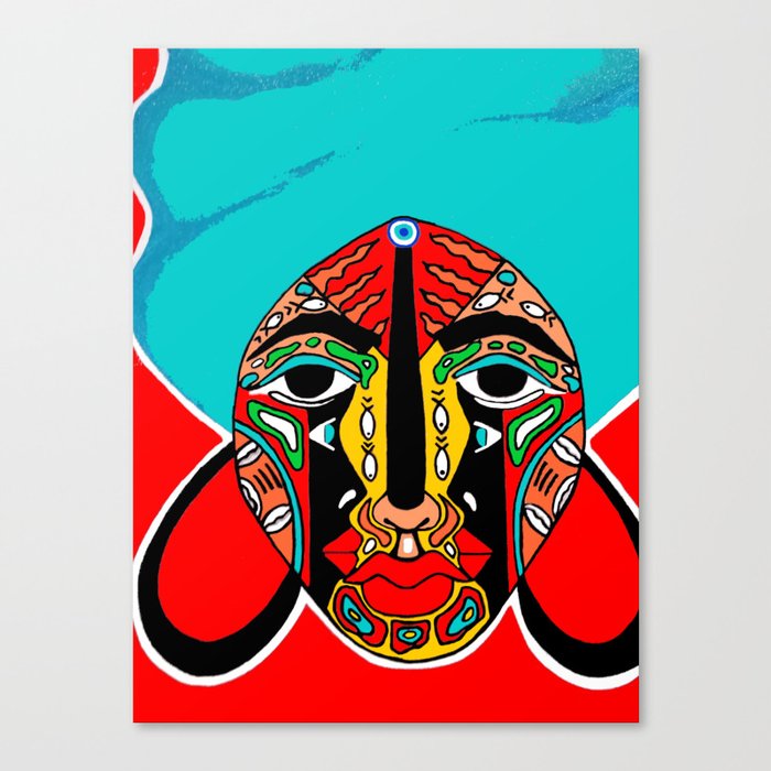 African Mask Canvas Print