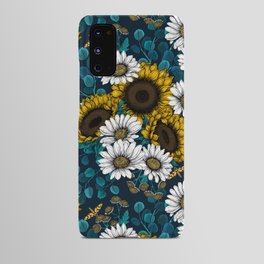 Sunflowers and daisies, summer garden Android Case