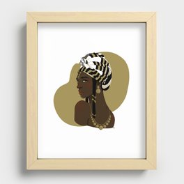 African beauty Recessed Framed Print