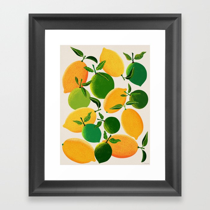 Lemons and Limes Framed Art Print